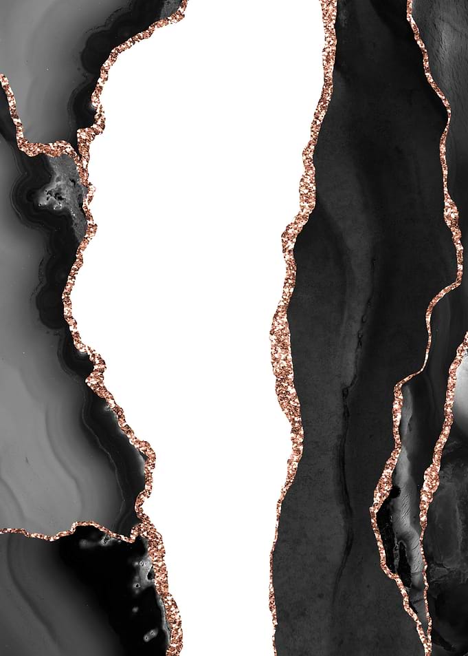 Black Rose Gold Agate 07