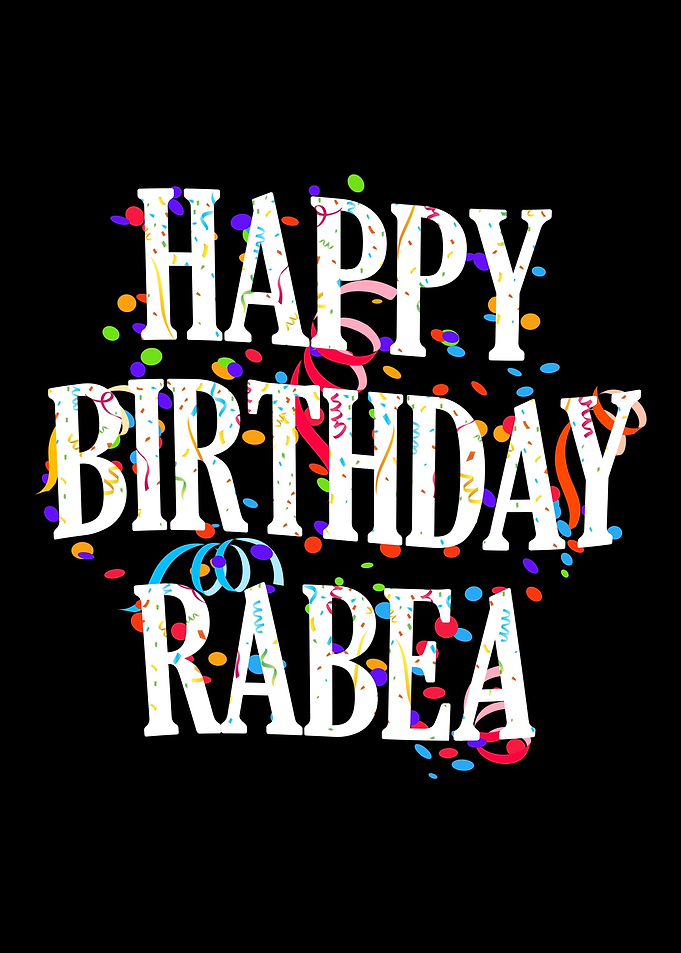 Happy Birthday Rabea
