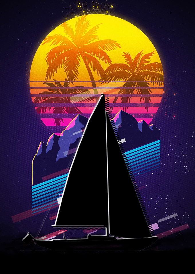 80s Retro Boat