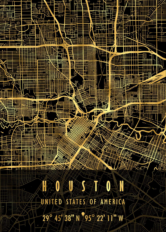 HOUSTON MAP USA