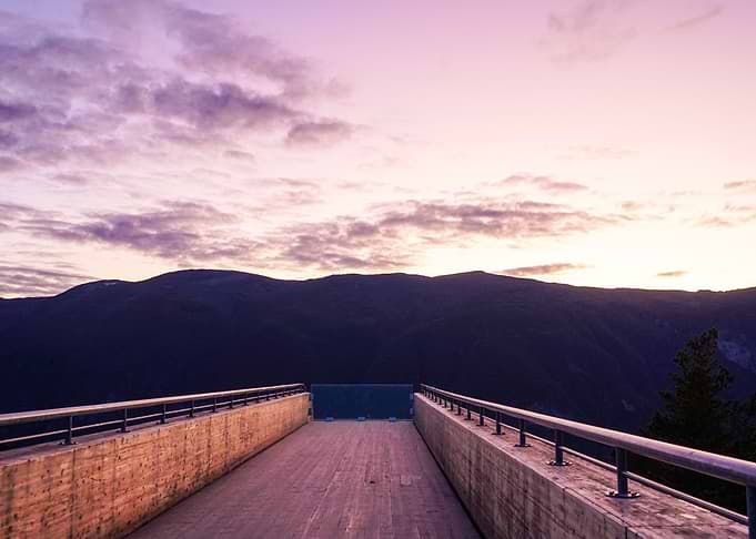 Purple Aurlandsfjord