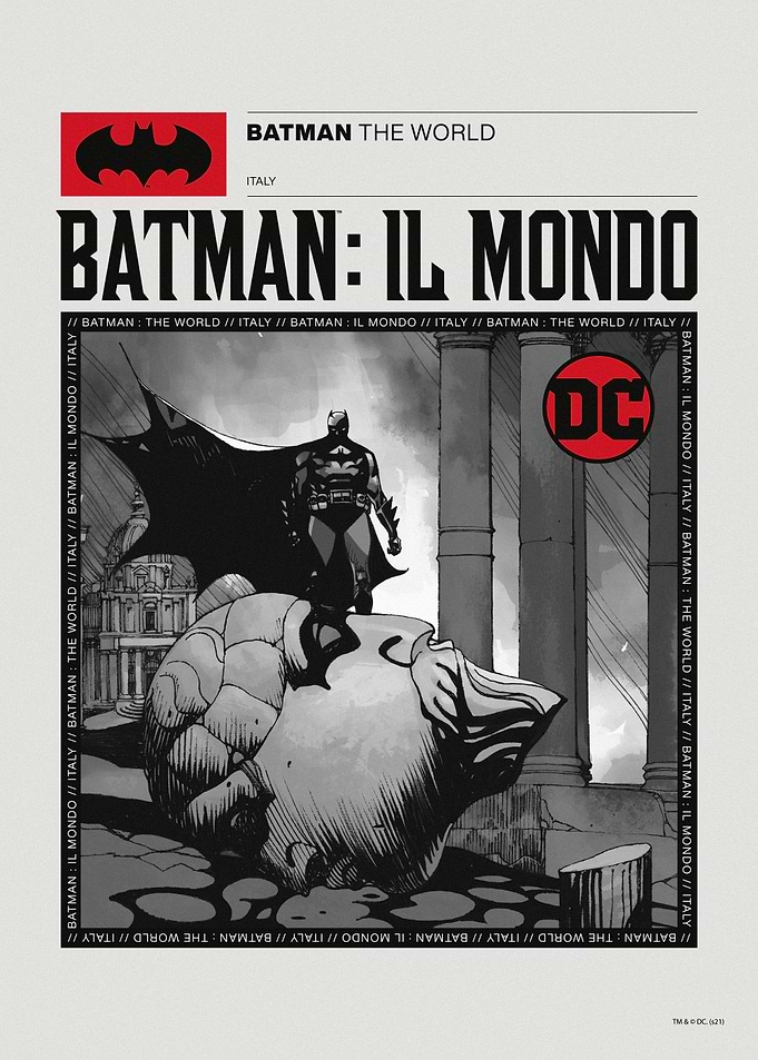Batman The World BW Italy