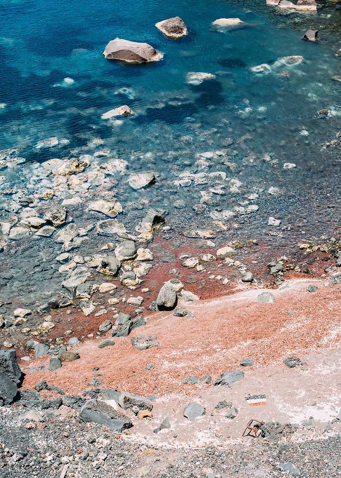 Red Coast on Santorini