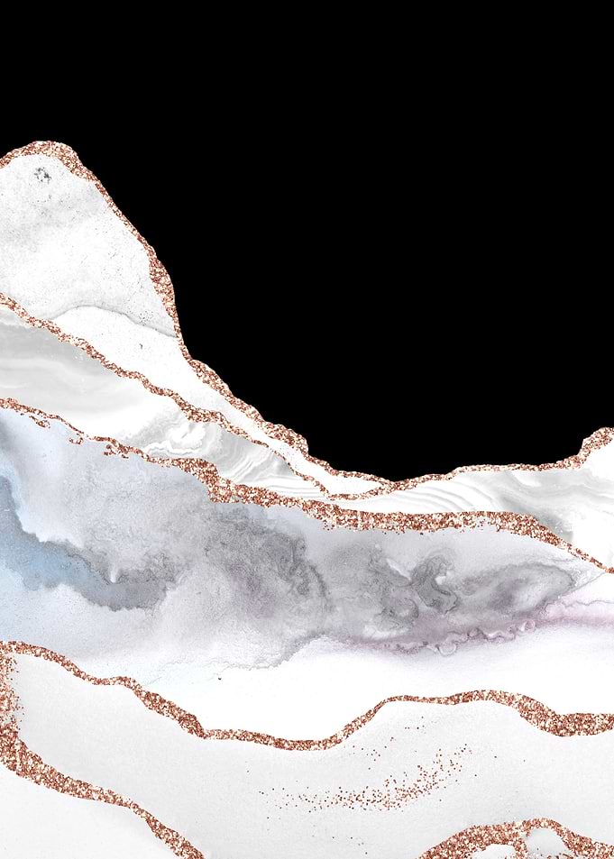 White Rose Gold Agate 01