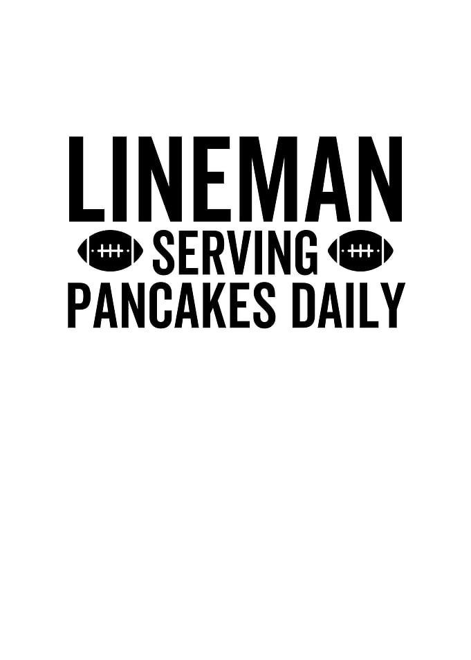 Lineman Serving Pancakes