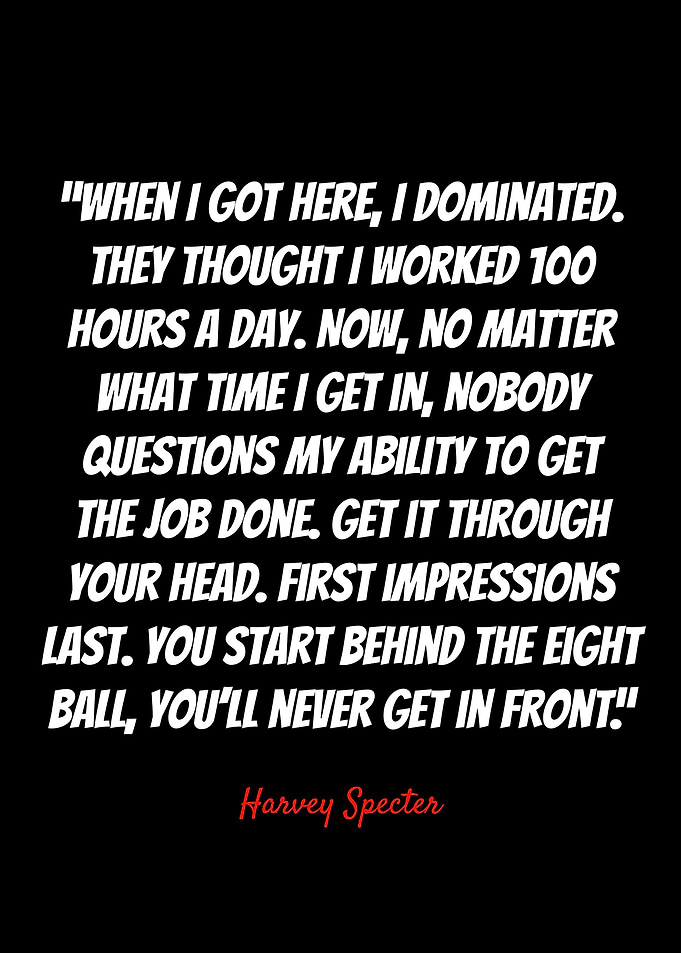 Harvey Specter Quotes