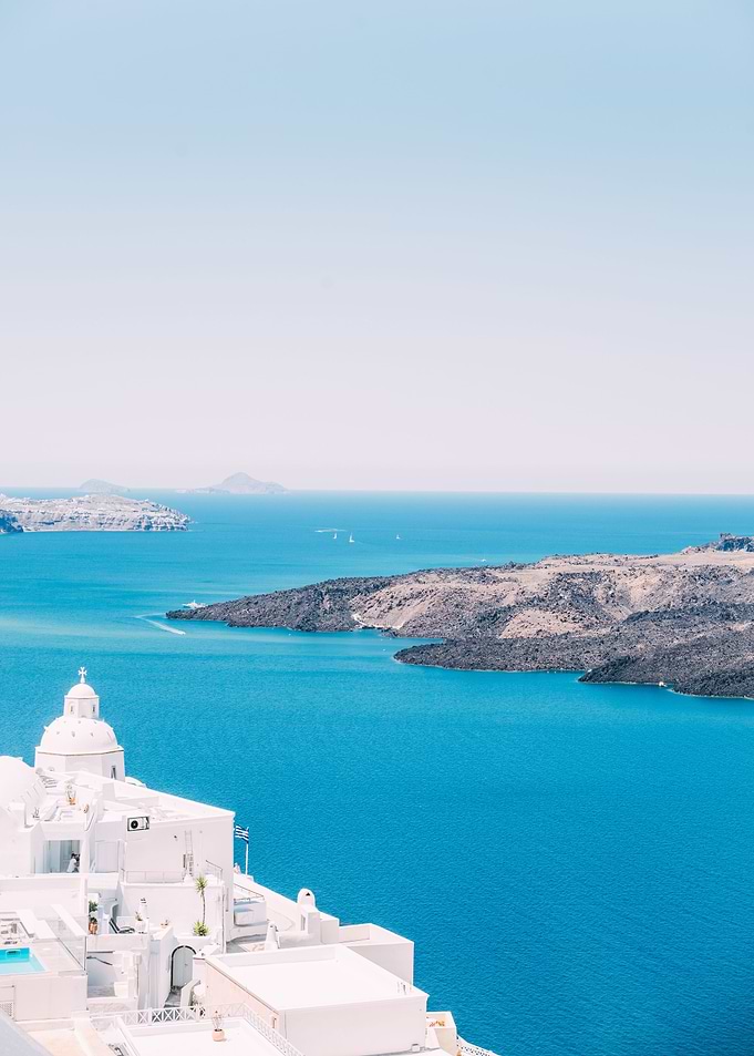 Fira on Santorini Greece
