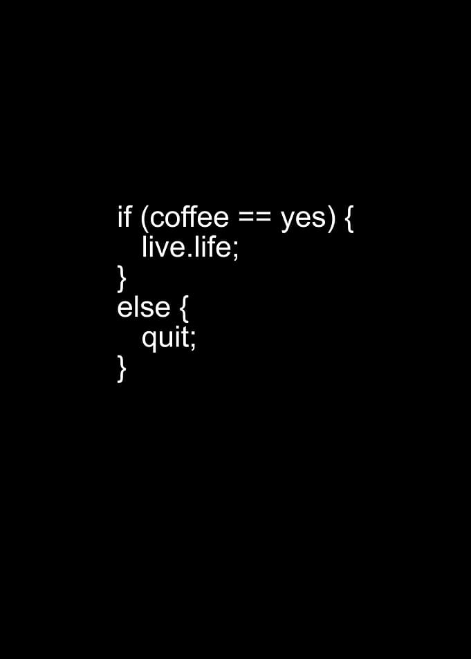 PC Nerd Coder Coffee Code