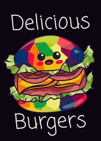food burger popart