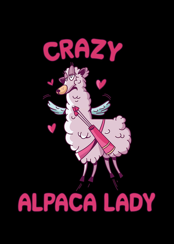 Crazy alpaca lady