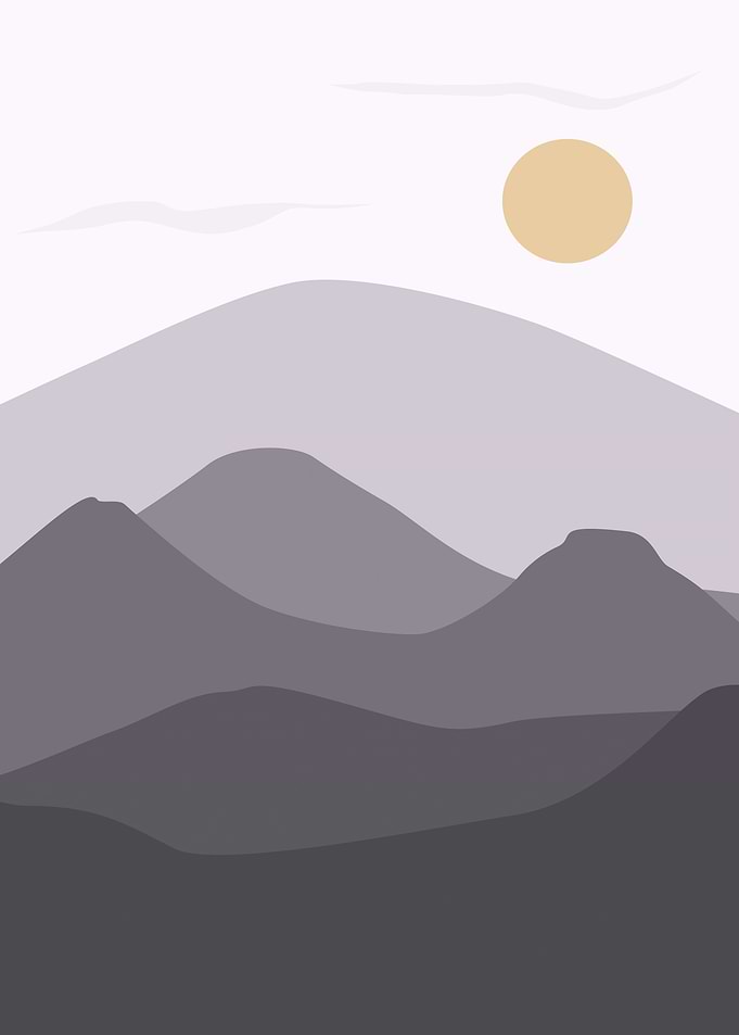 Mountain hill art