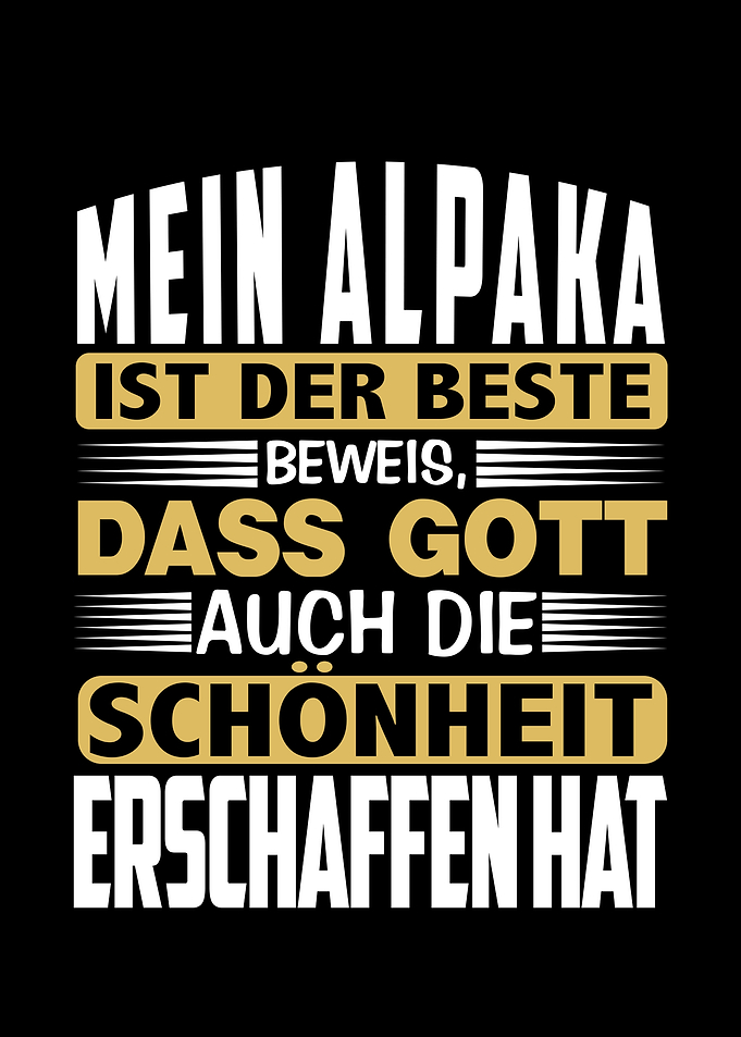 Mein Alpaka ist der beste