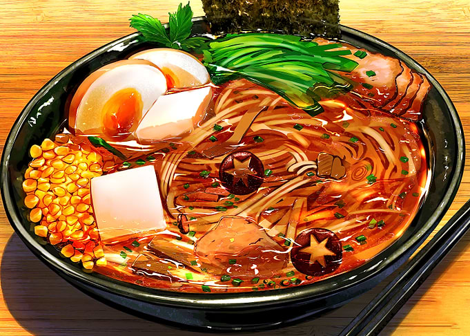 Ramen japanese food