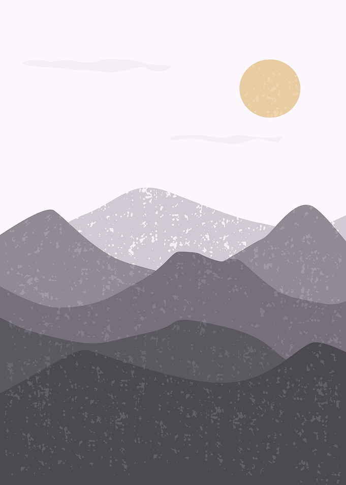 Mountain landscape art