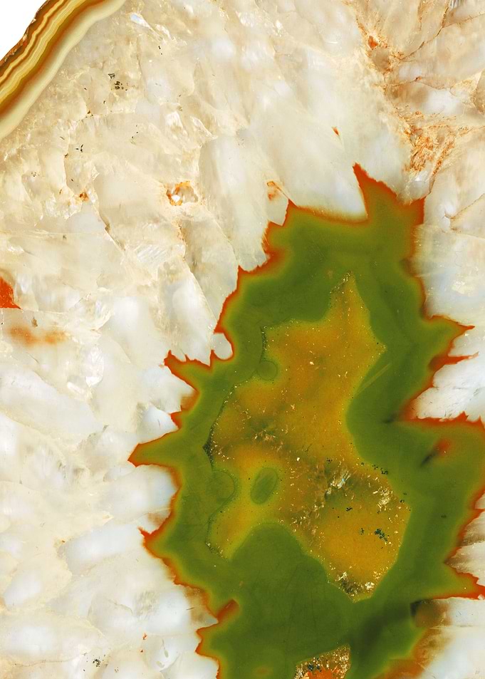 Retro Orange Green Agate 1