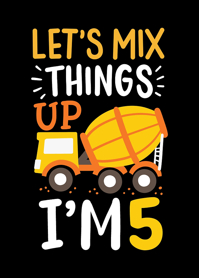 5th Birthday Truck Mixer