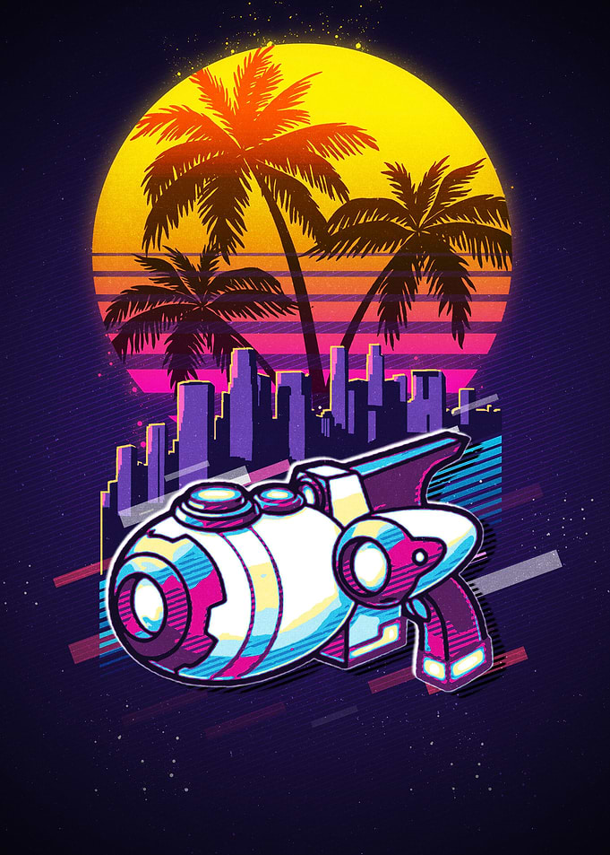 80s Retro Space Gun