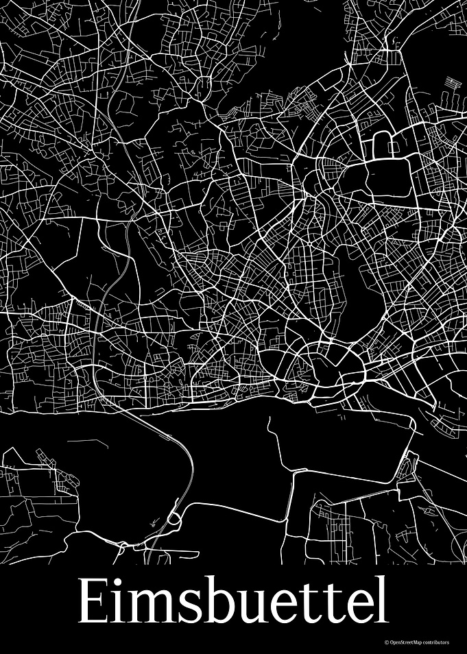 Eimsbuettel Black Map
