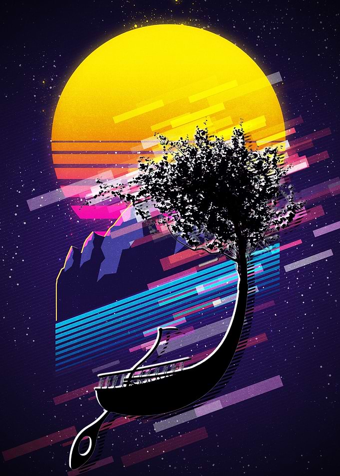 80s Retro Treeboat