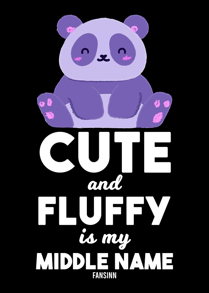 Children panda in purple