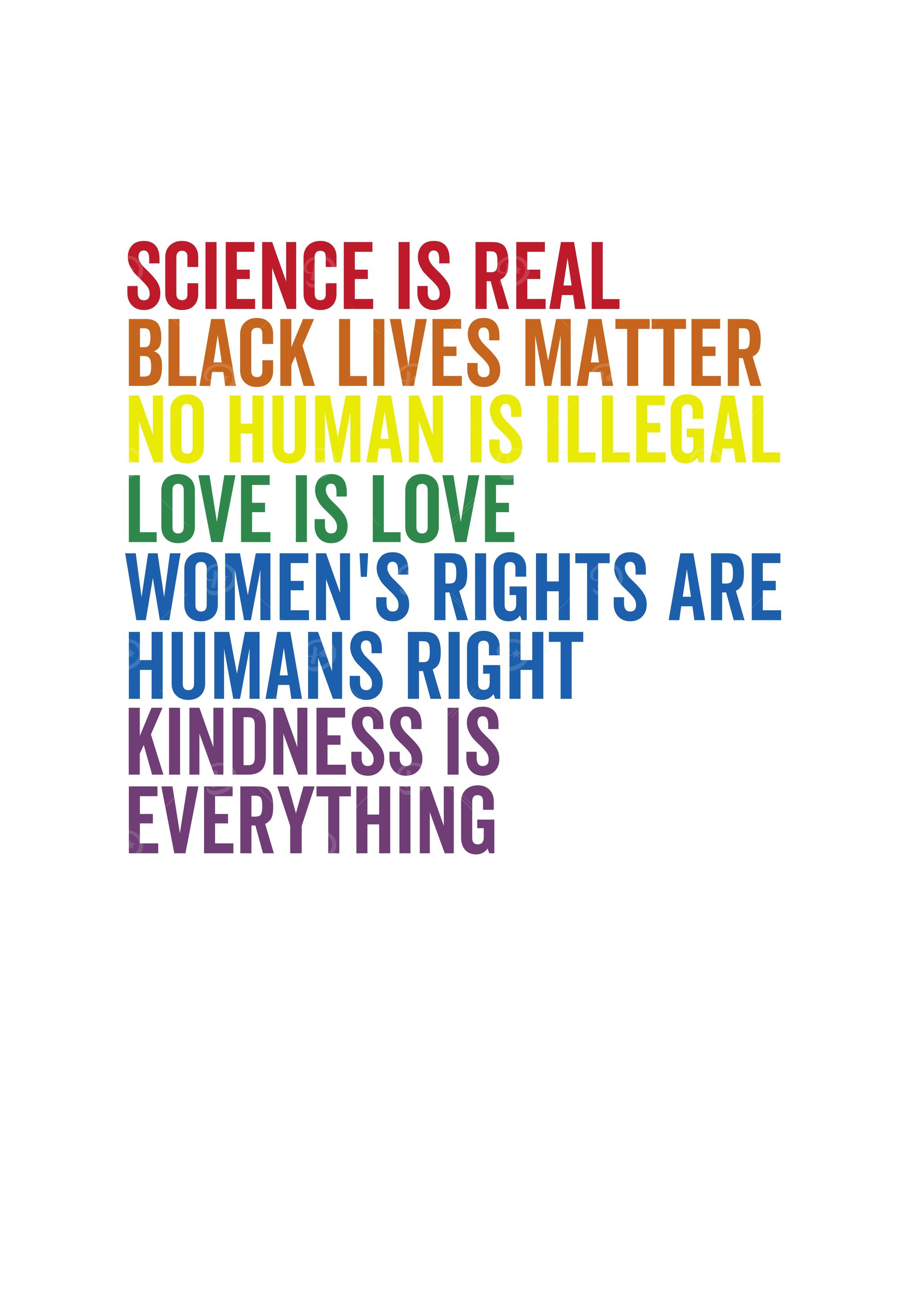 Science Is Real Black