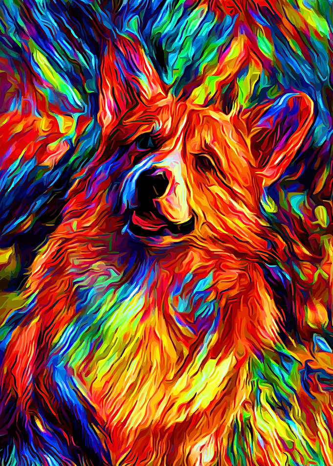Corgi Autumn