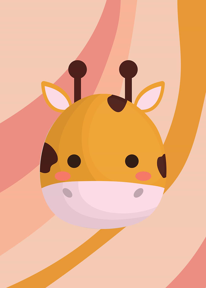 Cute Giraffe Illustration