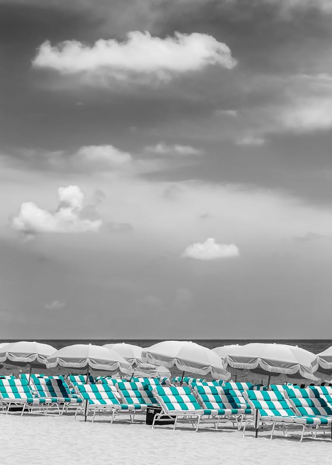 Idyllic beach scene