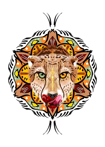 Cheetah mandala