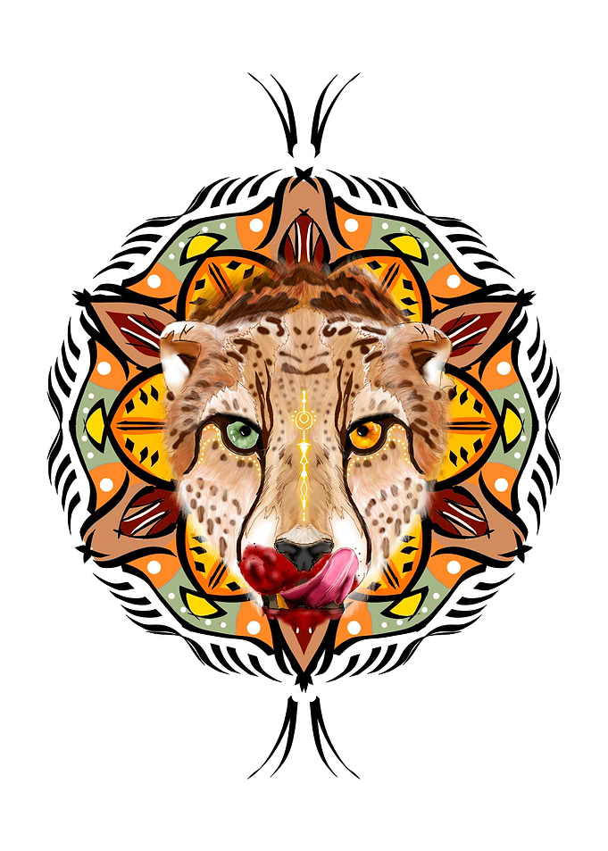 Cheetah mandala