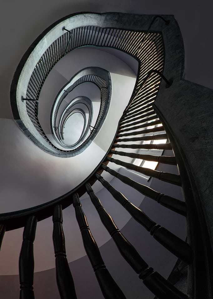 Modern spiral staircase