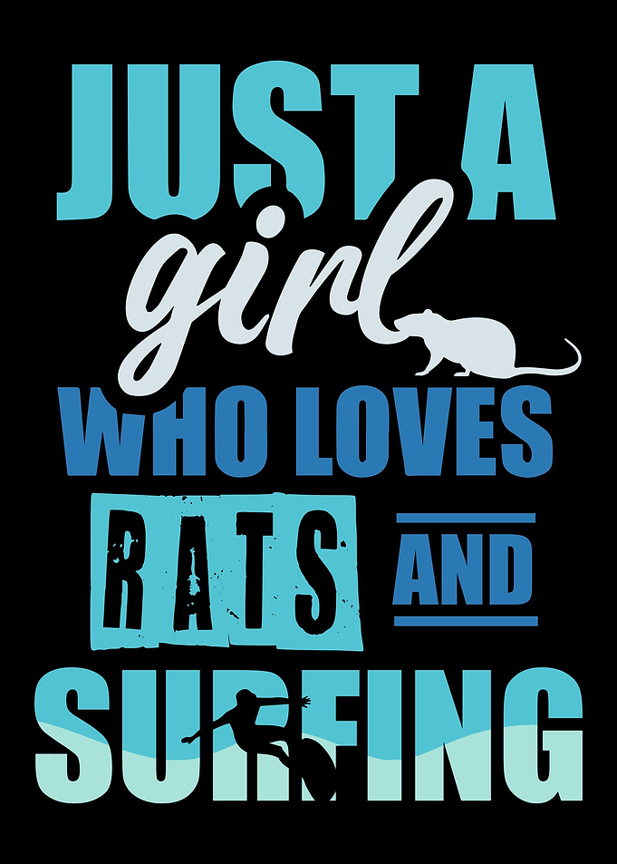 Rat Girl Surfer Surfing