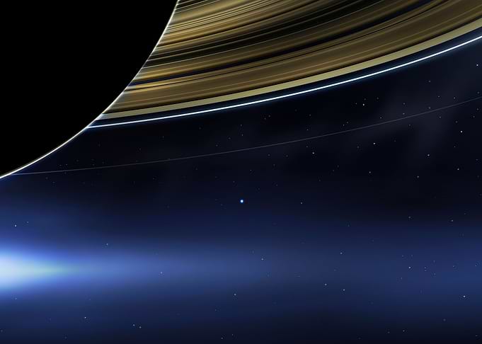 Pale Blue Dot Earth