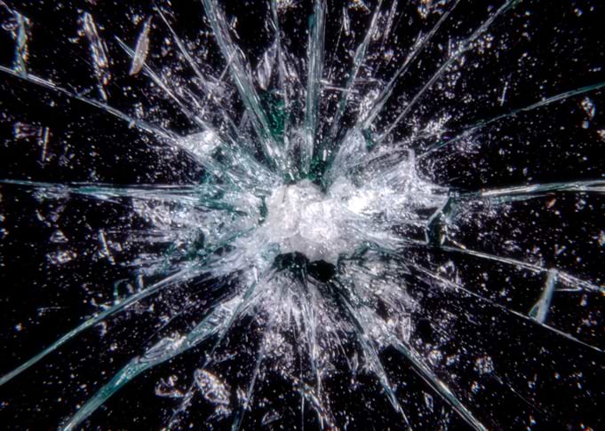 Glass mirror frame hole sh