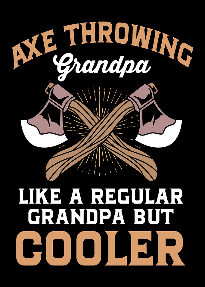 Axe Throwing Grandpa