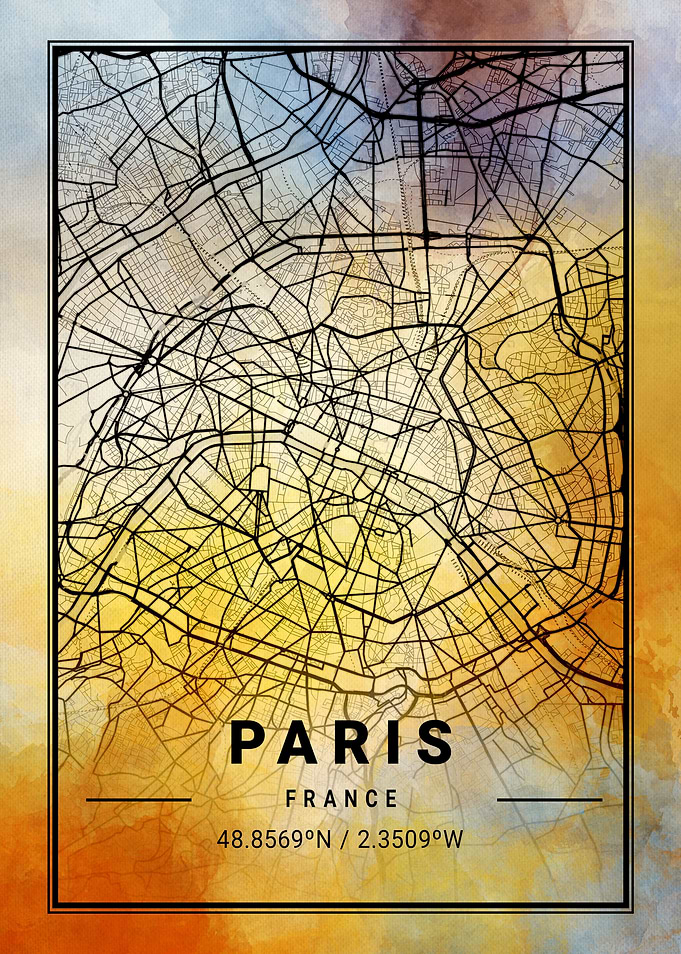 Paris City Map France
