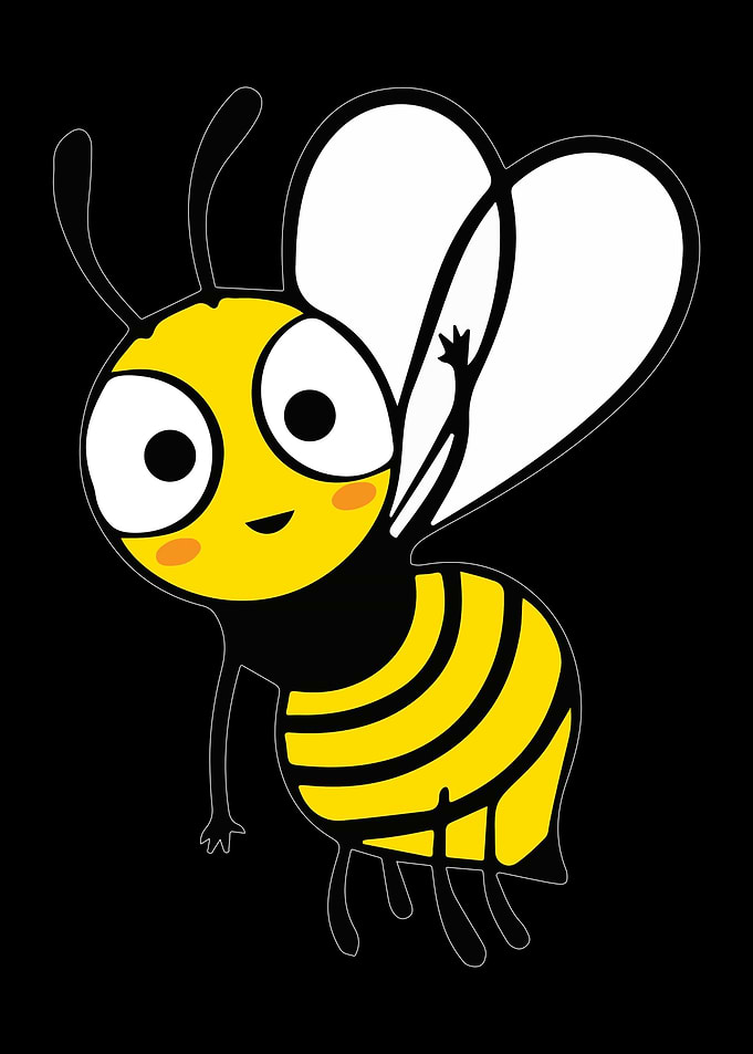 Bee at the waving