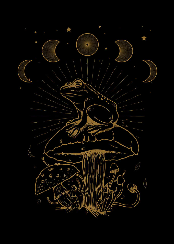 Cottagecore Frog Occult