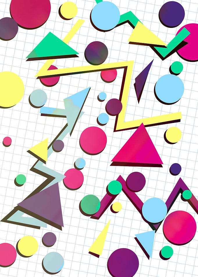 90s Retro Patterned A
