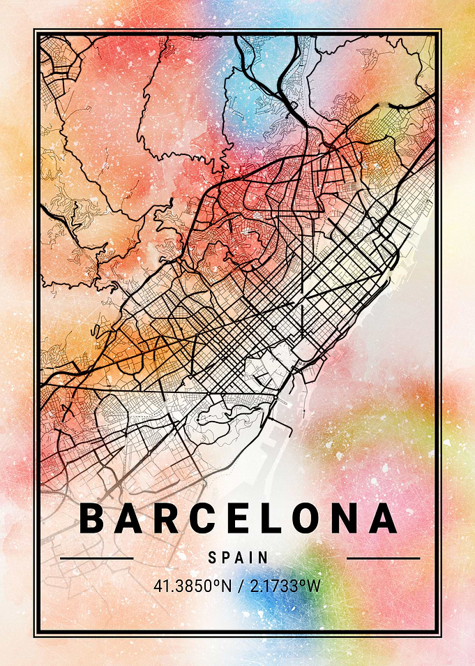 Barcelona Map Spain