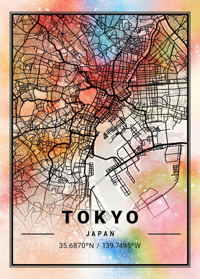 Tokyo City Map Japan