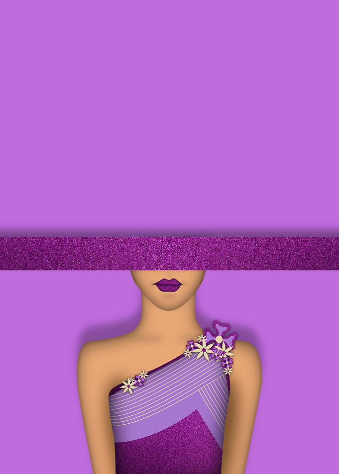 Purple flowers fashion