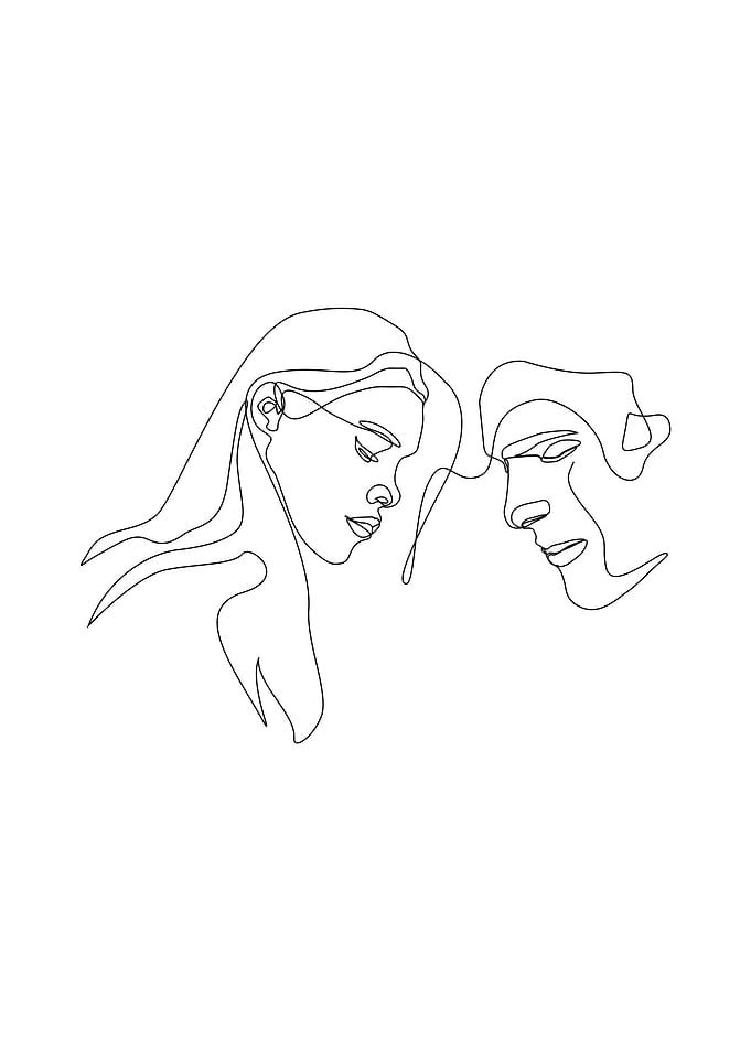 Head Couple SIngle Line
