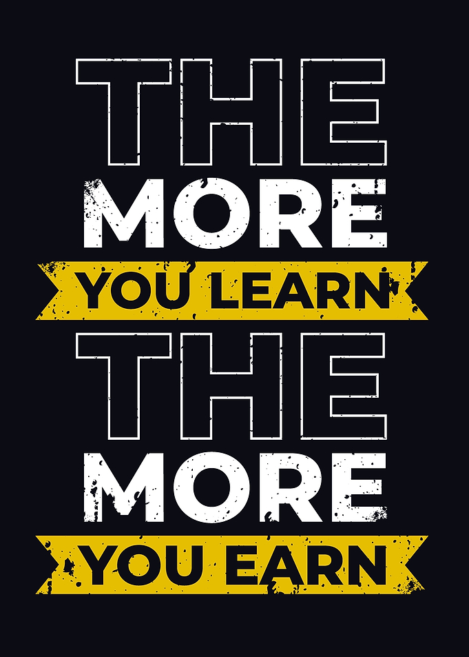 The more you Learn Quotes