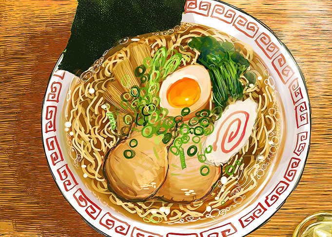 Ramen japanese food