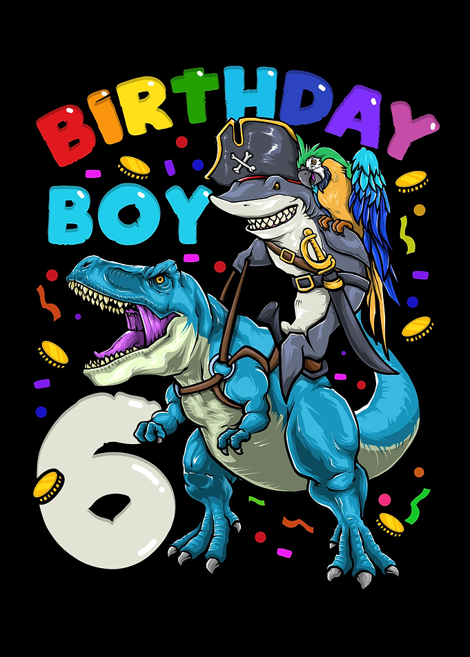 6th Birthday Dinosaur