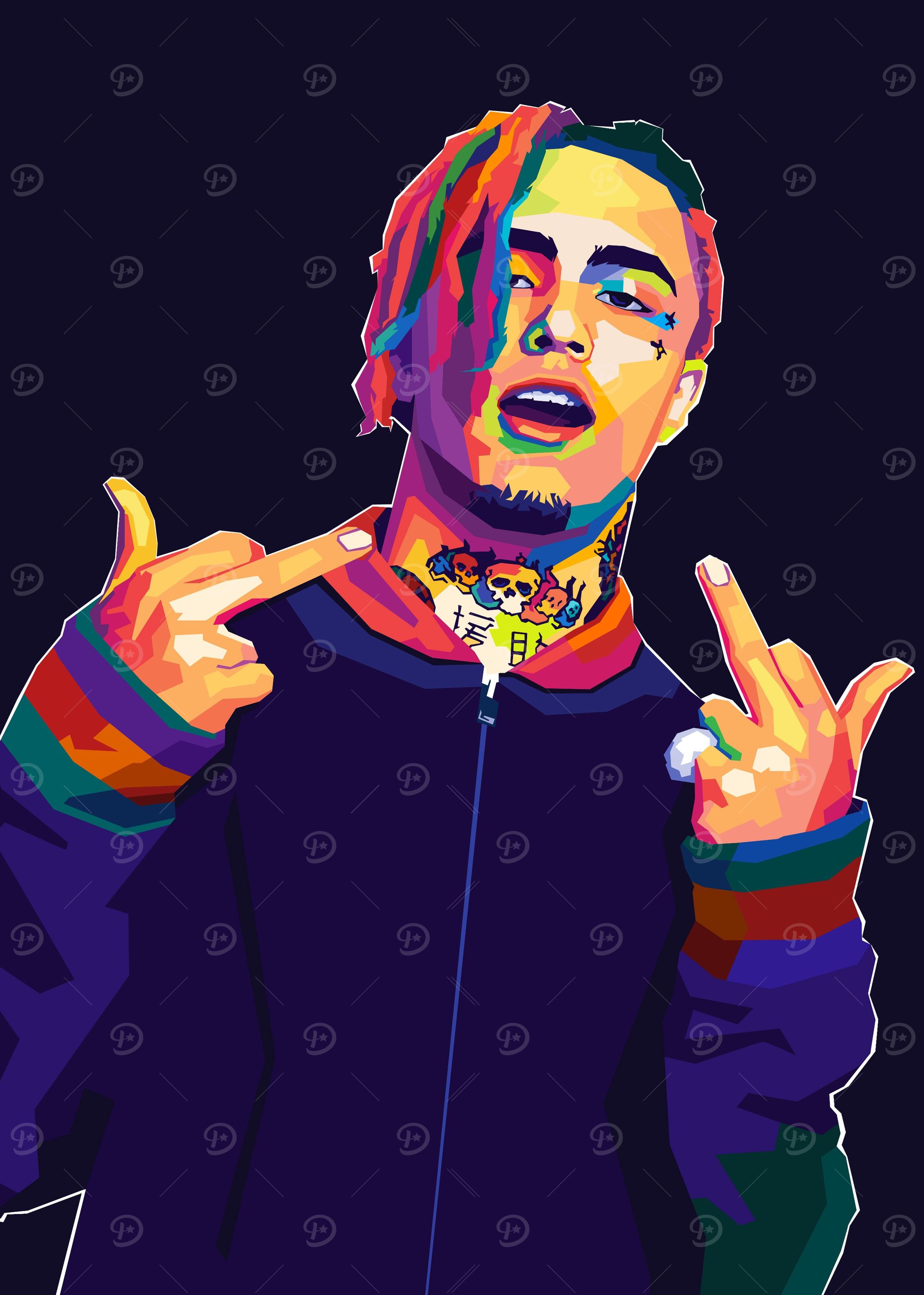 Lil Pump Wapp pop Art