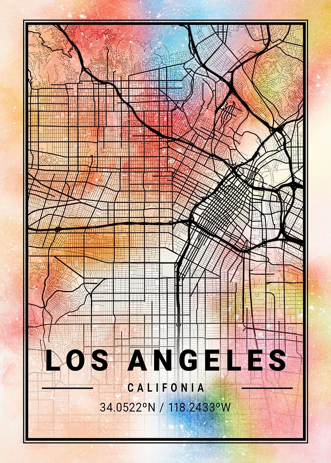Los Angeles Map USA