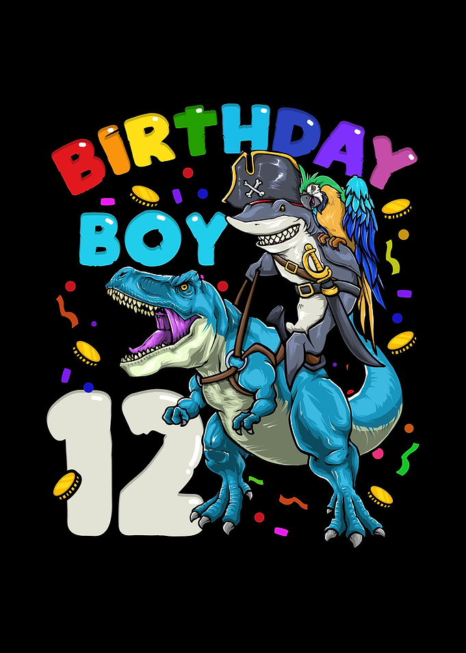 12th Birthday Dinosaur
