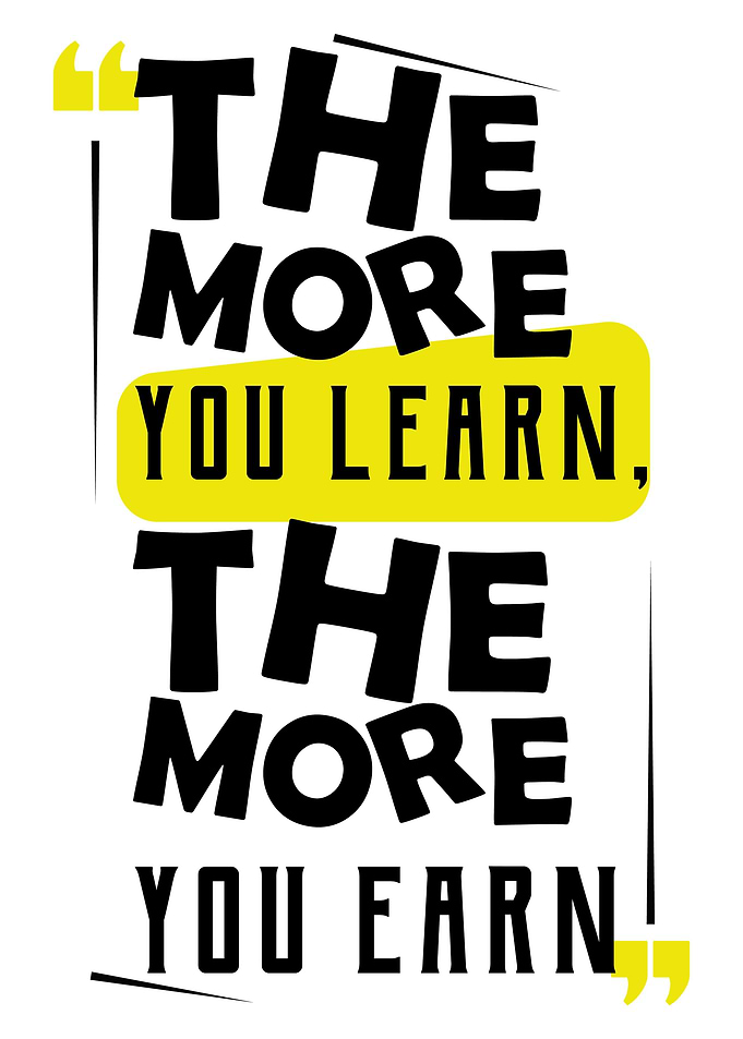The more you learn Quotes